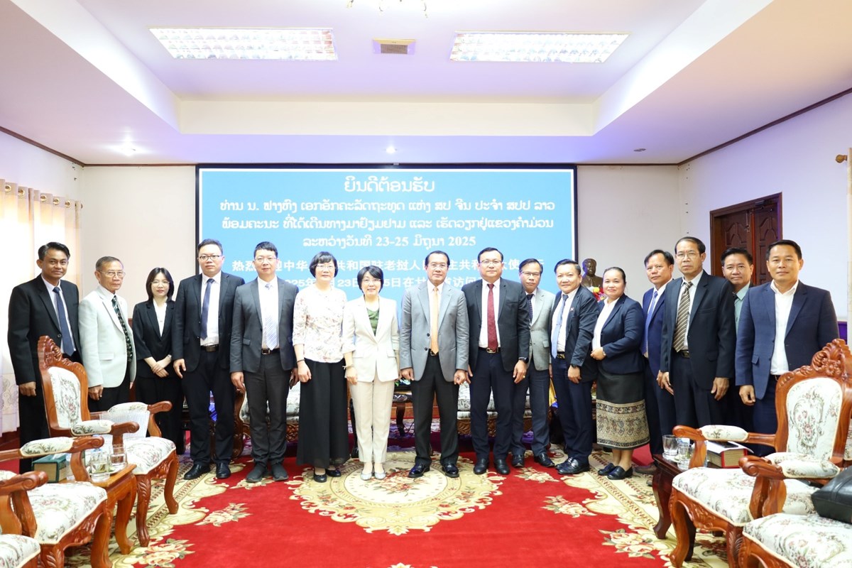 ເຈາແຂວງຄາມວນ ຕອນຮບເອກອກຄະລດຖະທດ ສປ ຈນ ປະຈາ ສປປລາວ - image 1