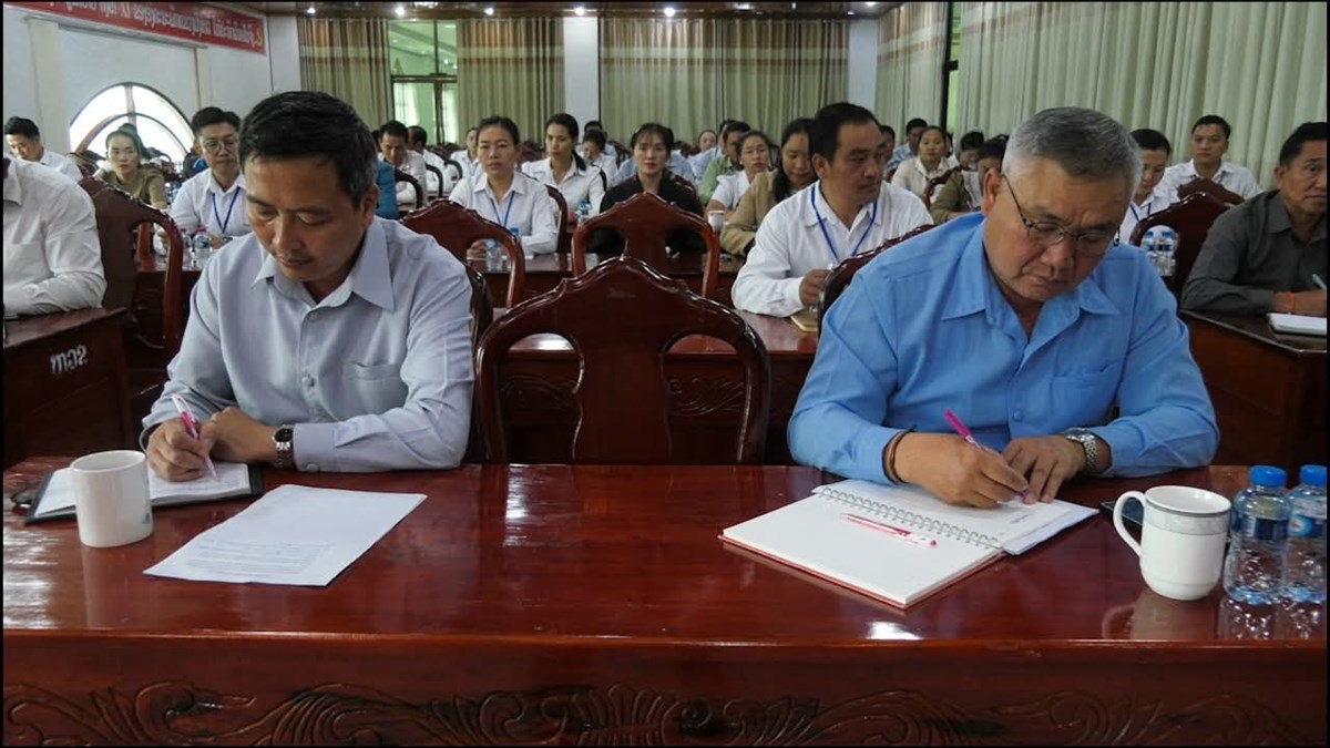 ຫອງວາການແຂວງຜງສາລ ຖອດຖອນບດຮຽນ ແລະ ແລກປຽນຄຳຄດເຫນ. - image 1