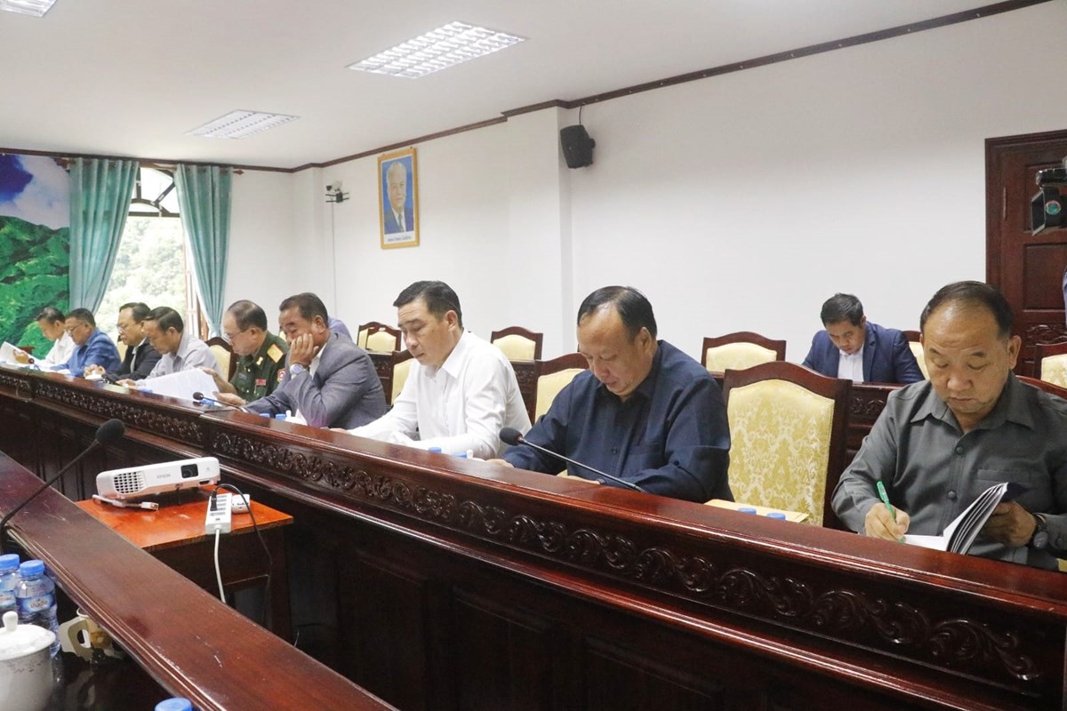 ກອງປະຊມ ຄບຄະນະບລຫານງານພກ ແຂວງໄຊສມບນ ສະໄໝວສາມນ - image 1