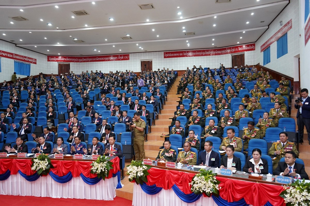ກອງປະຊມໃຫຍຜແທນອງຄະນະພກແຂວງຫວງນາທາ ຄງທ IX ໄຂຂນຢາງເປນທາງການ - image 2