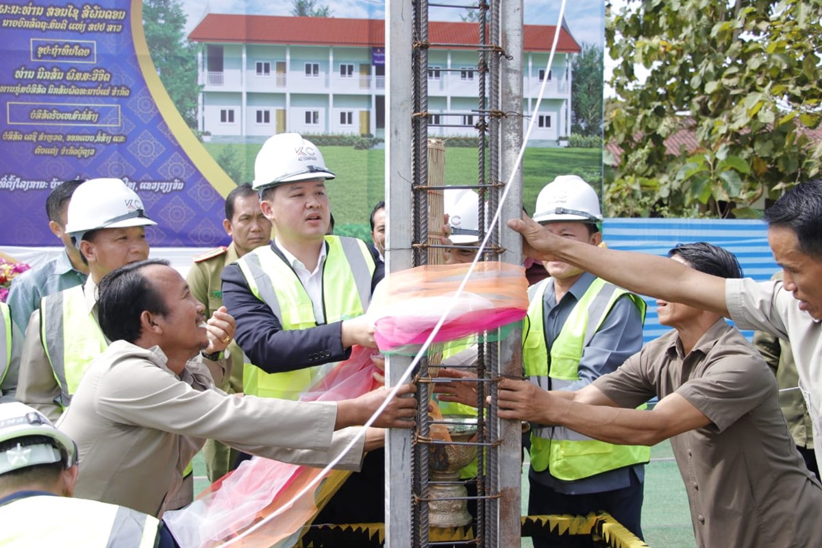 ໂຄງການກສາງ ໂຮງຮຽນມດທະຍມສມບນ ເມອງເຟອງຫງໃໝຈະໃຫສາເລດພາຍໃນ 6 ເດອນ. - image 1