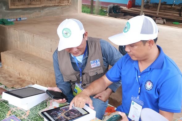 ເລຂາຄະນະບລຫານງານພກເມອງ ແກນທາວລງຕດຕາມການສາຫວດພນລະເມອງ. - image 2