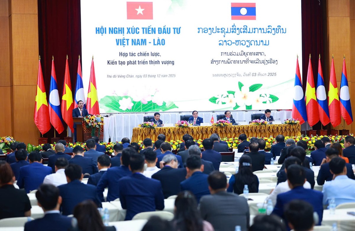 ກມບລສດເຄມຫວຽດນາມໃຫຄາໝນສນຍາ “ເວາແລວຕອງເຮດ”ທກອງປະຊມສງເສມການລງທນຫວຽດນາມ-ລາວ - image 2