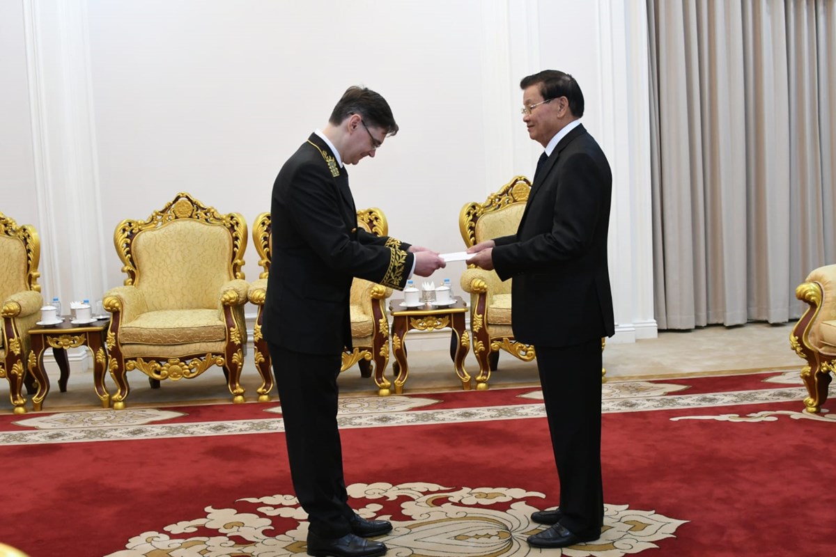 ປທປທ ຮັບສານຕາຕັ້ງຈາກທູດປະເທດເພື່ອນມິດ ແລະ ມອບສານຕາຕັ້ງໃຫ້ທູດລາວ ໄປປະຈໍາຢູ່ຕ່າງປະເທດ image 1 ປທປທ ຮບສານຕາຕງຈາກທດປະເທດເພອນມດ ແລະ ມອບສານຕາຕງໃຫທດລາວ ໄປປະຈາຢຕາງປະເທດ - image 1