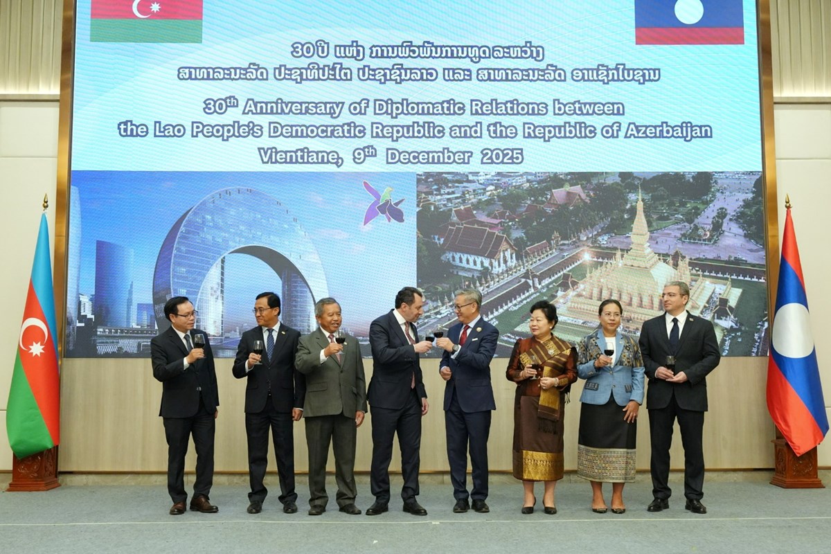 ສະຫຼອງຄົບຮອບ 30 ປິ ການສ້າງຕັ້ງສາຍພົວພັນການທູດ ລາວ-ອາແຊັກໄບຊານ image 3 ສະຫອງຄບຮອບ 30 ປ ການສາງຕງສາຍພວພນການທດ ລາວ-ອາແຊກໄບຊານ - image 3