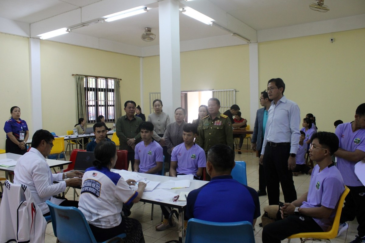 ຄະນະຮບຜດຊອບລະດບຊາດຈດງານມະຫະກຳກລາຄນພການແຫງຊາດ ລງຕດຕາມໃຫກຳລງໃຈເຈາໜາທ ແລະ ນກກລາຢາງໃກຊດ - image 3