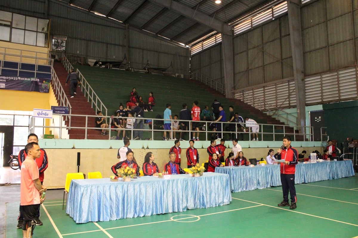 ເປີດການແຂ່ງຂັນກິລາດອກປີກໄກ່ “ນະຄອນຫຼວງວຽງຈັນພາຣາເກມ 2025” image 1 ເປດການແຂງຂນກລາດອກປກໄກ “ນະຄອນຫວງວຽງຈນພາຣາເກມ 2025” - image 1