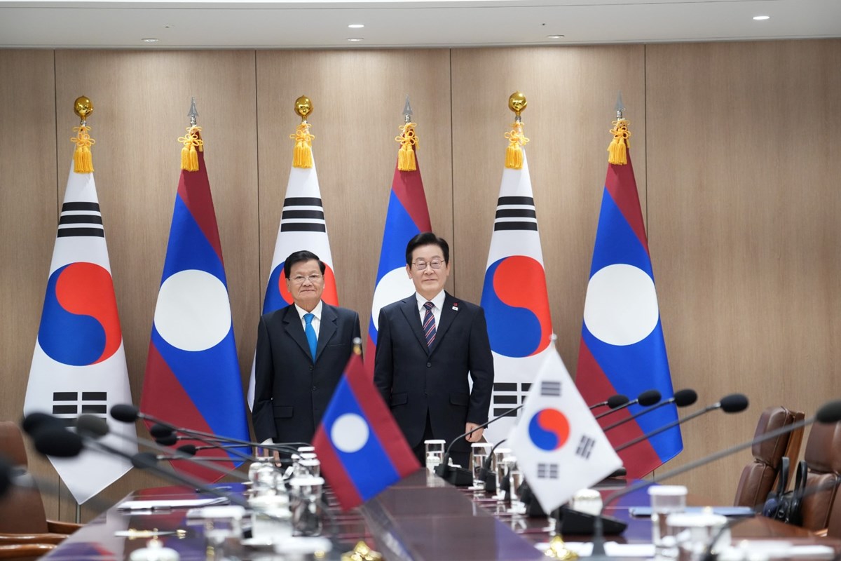 ປະທານປະເທດລາວ ຢຽມຢາມທາງການ ຢ ສ.ເກາຫ - image 2