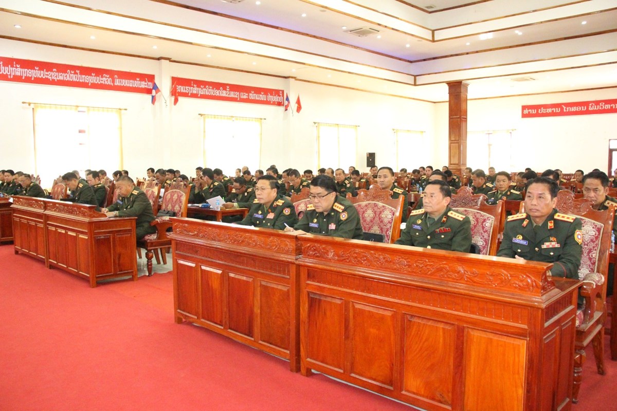 ກອງບນຊາການທະຫານ ແຂວງຫວງພະບາງ ສະຫບວຽກງານຮອບດານປະຈຳປ 2025 - image 1