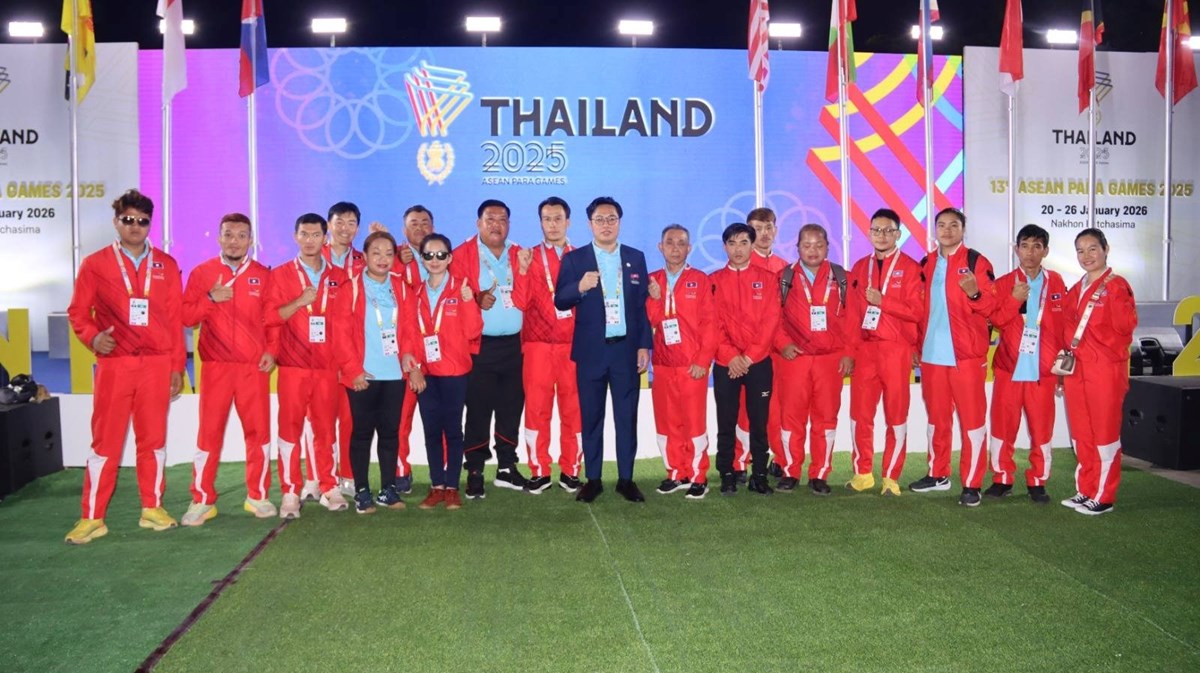 ທງຊາດລາວ ຖກເຊນຂນສຍອດເສາ ໃນງານກລາອາຊຽນພາຣາເກມ ຄງທ 13 ຢາງເປນທາງການ - image 2