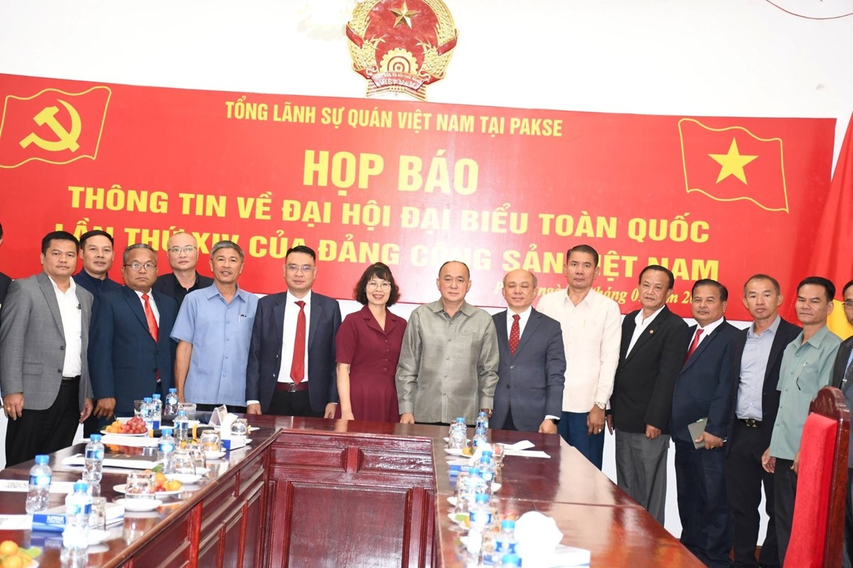 ກງສນໃຫຍ ສສ ຫວຽດນາມ ປະຈາປາກເຊ ເຜຍແຜຂມນກຽວກບກອງປະຊມໃຫຍຄງທ XIV ພກກອມມນດຫວຽດນາມ - image 1