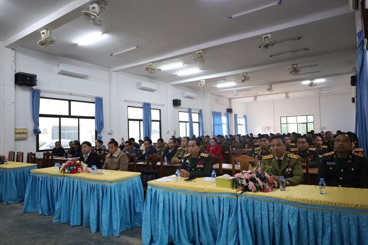 ເມອງຫວງນາທາ ປາຖະກະຖາ ວນສາງຕງກອງທບປະຊາຊນລາວຄບຮອບ 77ປ - image 1