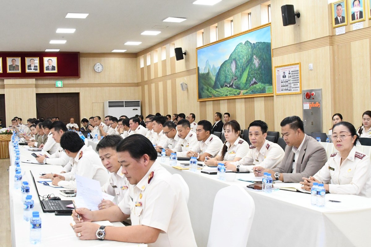 ກອງປະຊຸມສະຫຼຸບວຽກງານສ່ວຍສາອາກອນທົ່ວປະເທດປະຈໍາປີ 2025 image 1 ກອງປະຊມສະຫບວຽກງານສວຍສາອາກອນທວປະເທດປະຈາປ 2025 - image 1