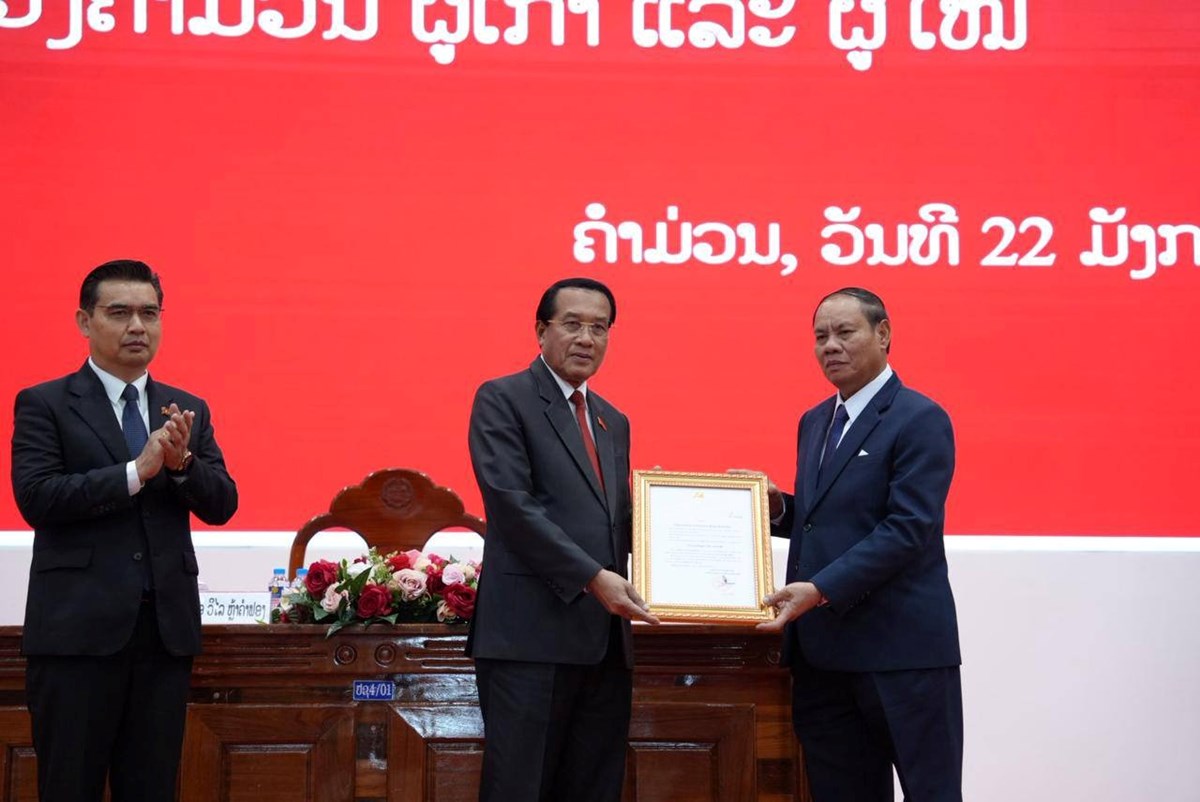 ເລຂາຄະນະບລຫານງານພກແຂວງຄຳມວນລະຫວາງຜເກາ ແລະ ຜໃໝ - image 4