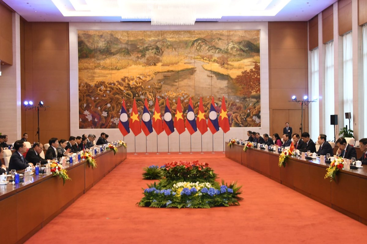 ເລຂາທິການໃຫຍ່, ປະທານປະເທດລາວ ພົບປະກັບ ປະທານສະພາແຫ່ງຊາດ ຫວຽດນາມ image 3 ເລຂາທການໃຫຍ, ປະທານປະເທດລາວ ພບປະກບ ປະທານສະພາແຫງຊາດ ຫວຽດນາມ - image 3