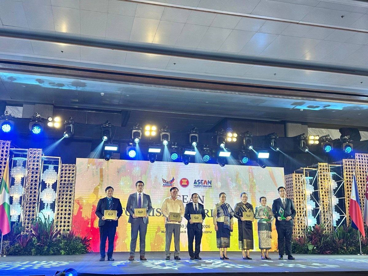 ສປປ ລາວ ໄດຮບລາງວນມາດຕະຖານການທອງທຽວອາຊຽນ 21 ລາງວນ - image 1