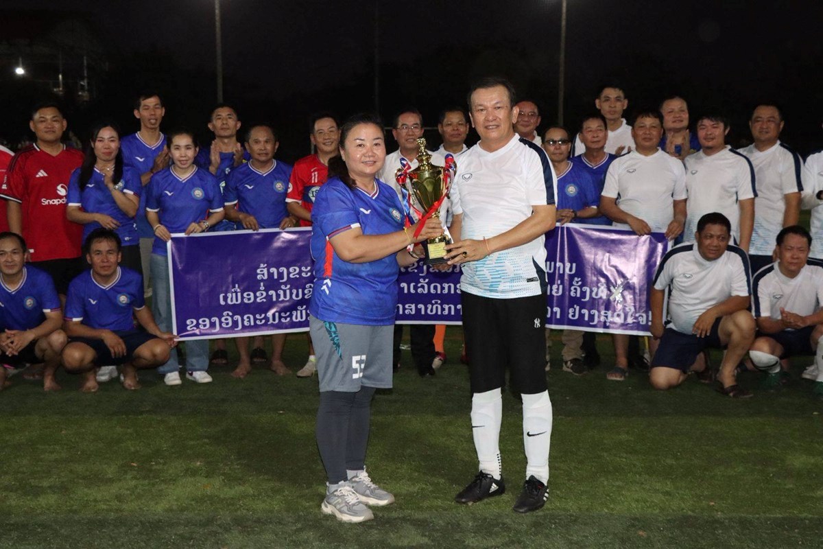 ແຂງຂນບານເຕະຍງ-ຊາຍ ຊມເຊຍຜນສຳເລດກອງປະຊມໃຫຍ ຄງທ X ອງຄະນະພກ ສສກ - image 2