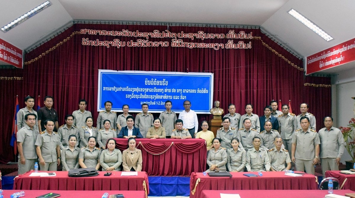 ຮອງລດຖະມນຕກະຊວງສກສາທການ ແລະ ກລາ ເຄອນໄຫວເຮດວຽກຢແຂວງສາລະວນ - image 2