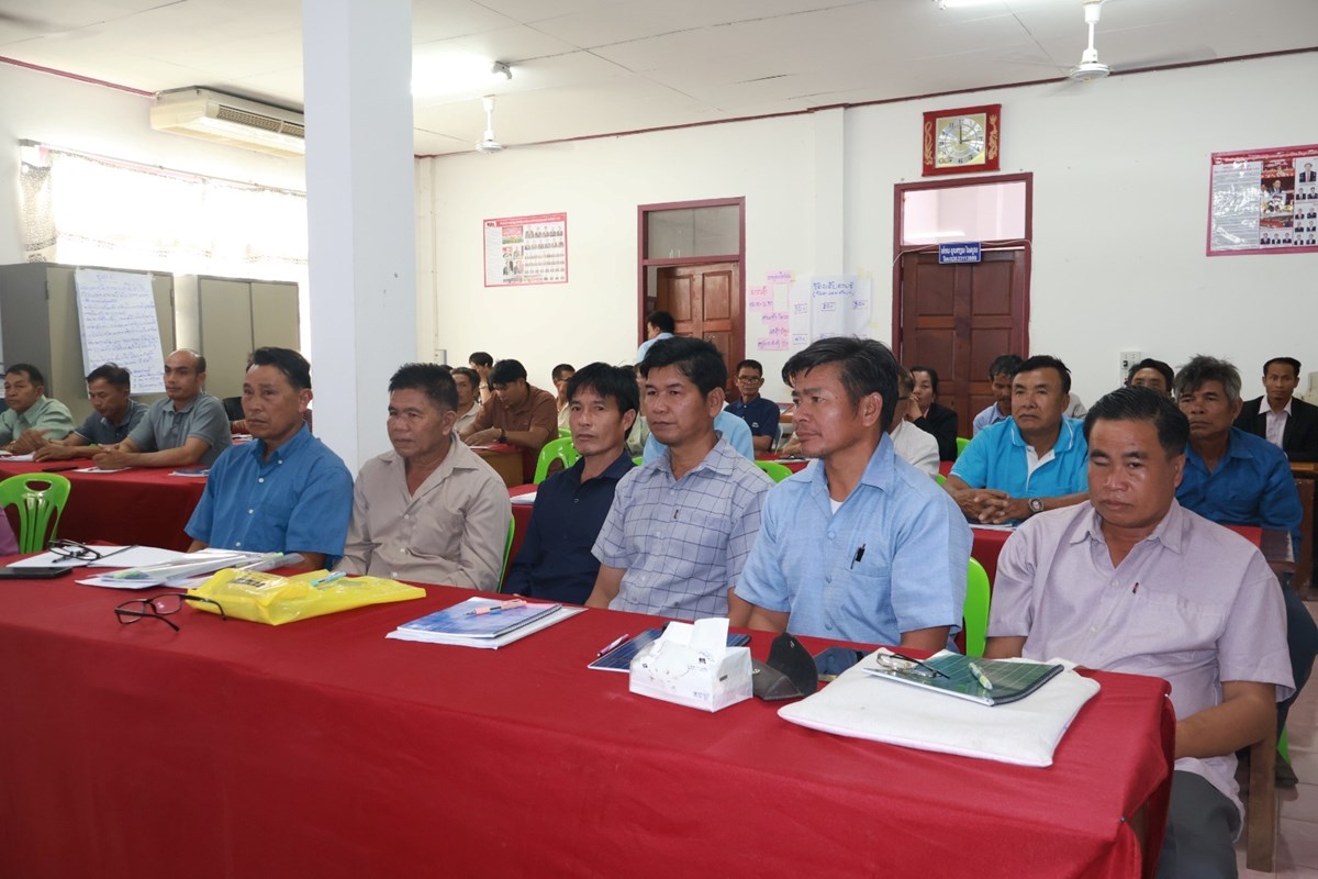 ຄະນະໜວຍໄກເກຍຂຂດແຍງ 7 ບານຂອງເມອງແກນທາວ ສາເລດການຝກອບຮມ - image 1