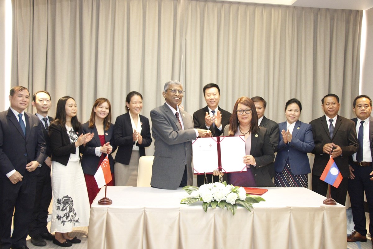 ອງການກາແດງລາວ - ສງກະໂປ ຮດແໜນການພວພນຮວມມ - image 2