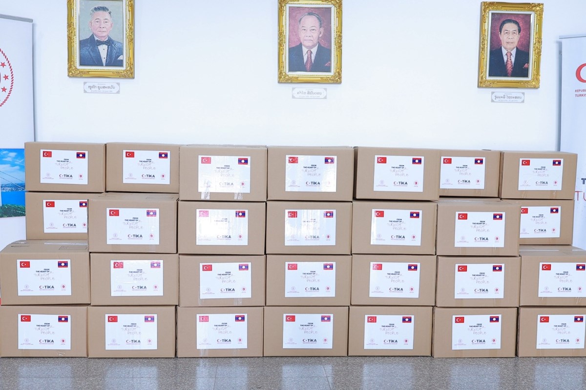 TIKA ມອບເຄອງຊວຍເຫອປະຊາຊນທໄດຮບຜນກະທບຈາກພາຍ​ລະ​ດ​ຮອນ - image 1