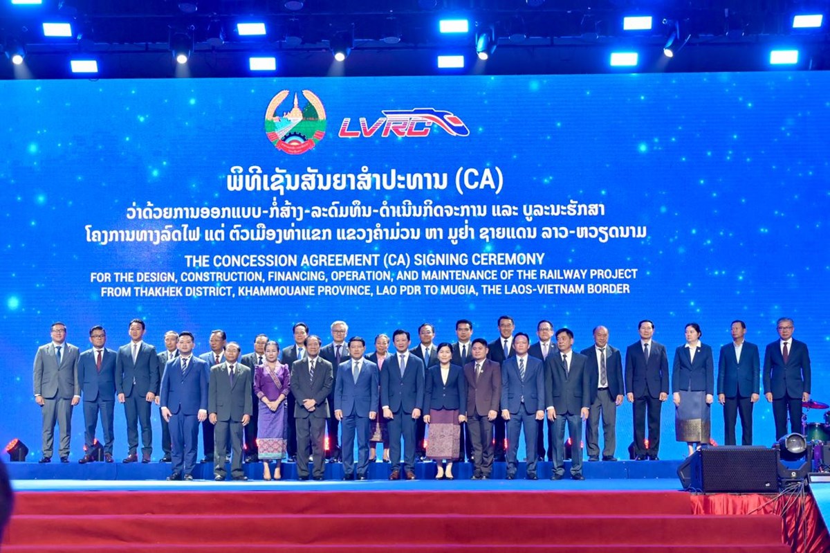 ພທເຊນສນຍາສາປະທານວຽກໂຄງການທາງລດໄຟ ລາວ-ຫວຽດນາມ - image 2