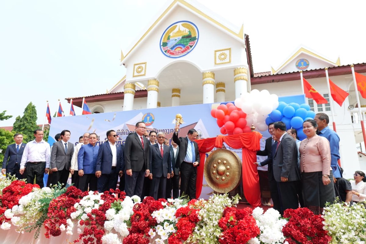 ເປດການນາໃຊອາຄານເຮດວຽກ ແລະ ຫອງປະຊມສະພາປະຊາຊນແຂວງຈາປາສກ - image 1