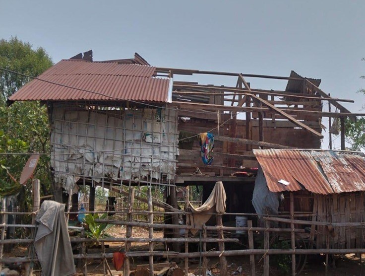 24ບານ ແຂວງສາລະວນ ໄດຮບຜນກະທບຈາກໄພພບດ ແລະ ອກຄໄພໃນເດອນເມສາມນຄາເສຍຫາຍ 2 ຕກວາກບ - image 2