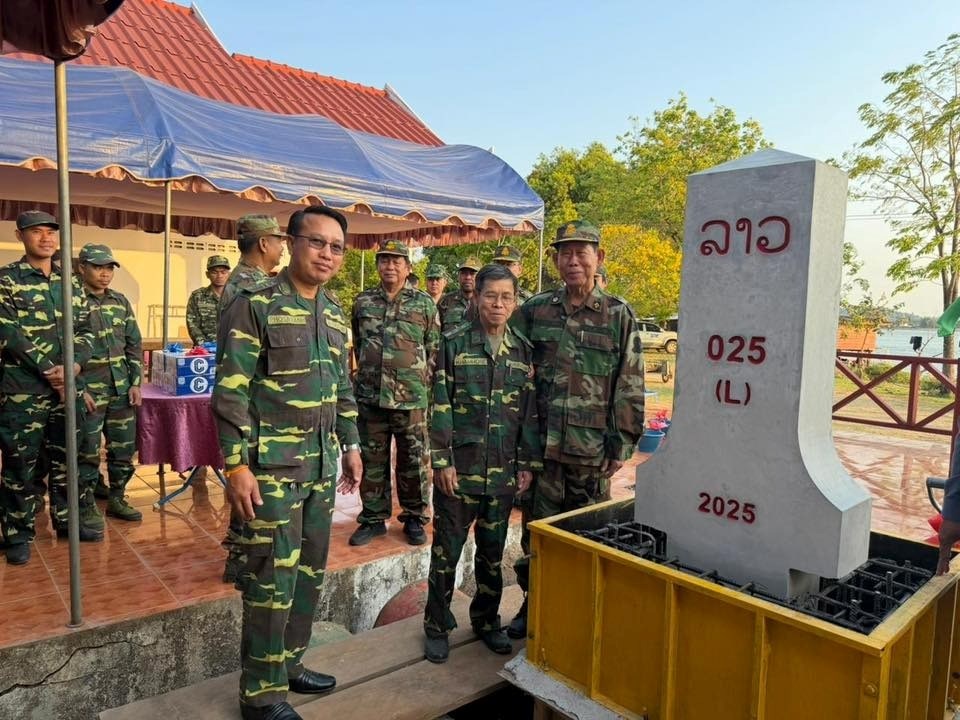 ການປກຫກໝາຍຊາຍແດນ ລາວ--ກຳປເຈຍ ສຳເລດ 280 ຫກໝາຍ - image 1