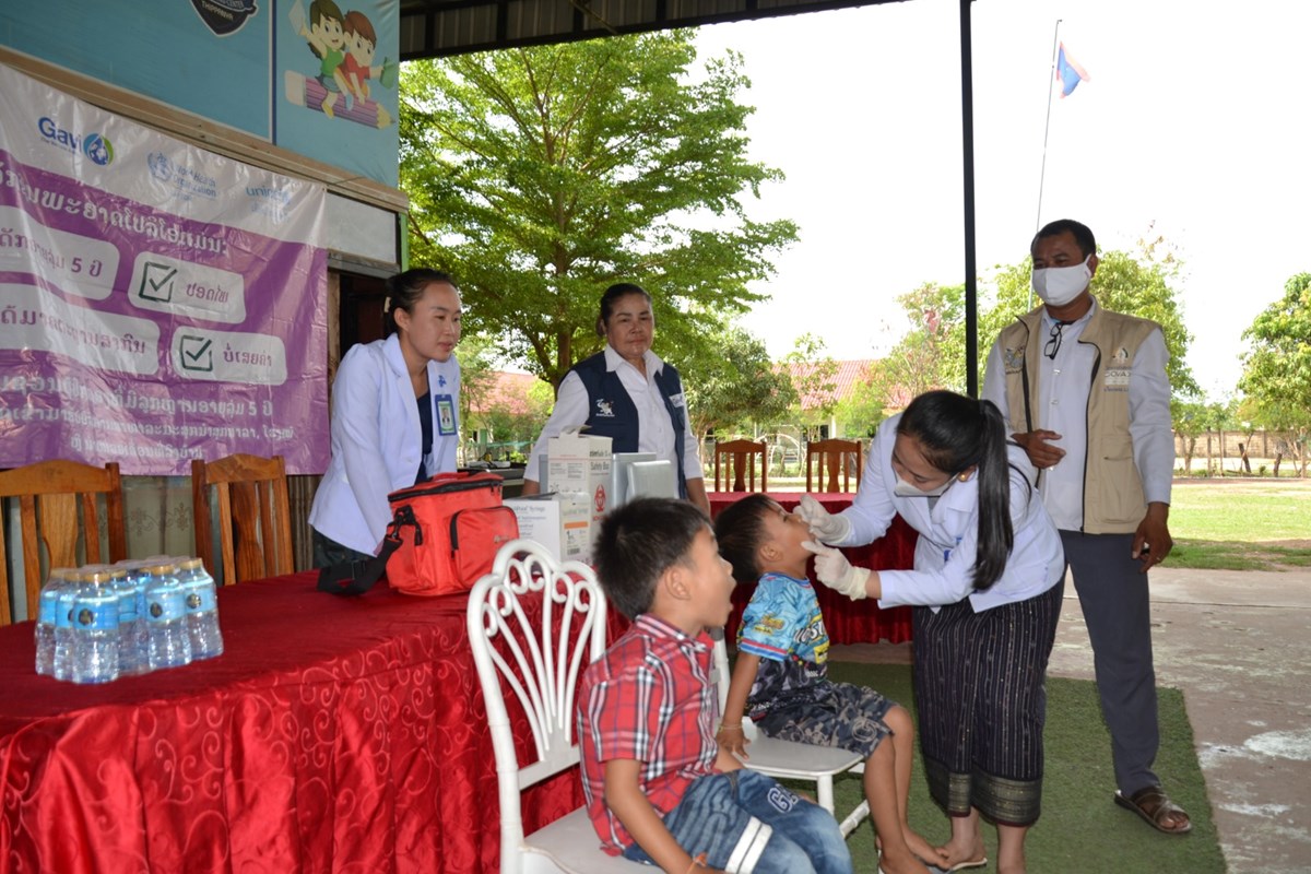 ສະຫວນນະເຂດ ມເດກກມເປາໝາຍລມ 5 ປມາຮບການຢອດຢາວກຊນໂປລໂອ 1 ແສນກວາກລະນ - image 2
