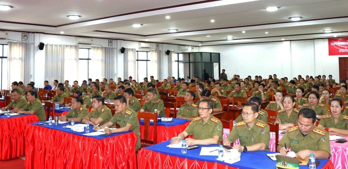 ປກສ ຫຼວງນໍ້າທາ ປາຖະກະຖາວັນສ້າງຕັ້ງກໍາລັງພະລາທິການ ປກສ ຄົບຮອບ 55 ປີ image 2 ປກສ ຫວງນາທາ ປາຖະກະຖາວນສາງຕງກາລງພະລາທການ ປກສ ຄບຮອບ 55 ປ - image 2