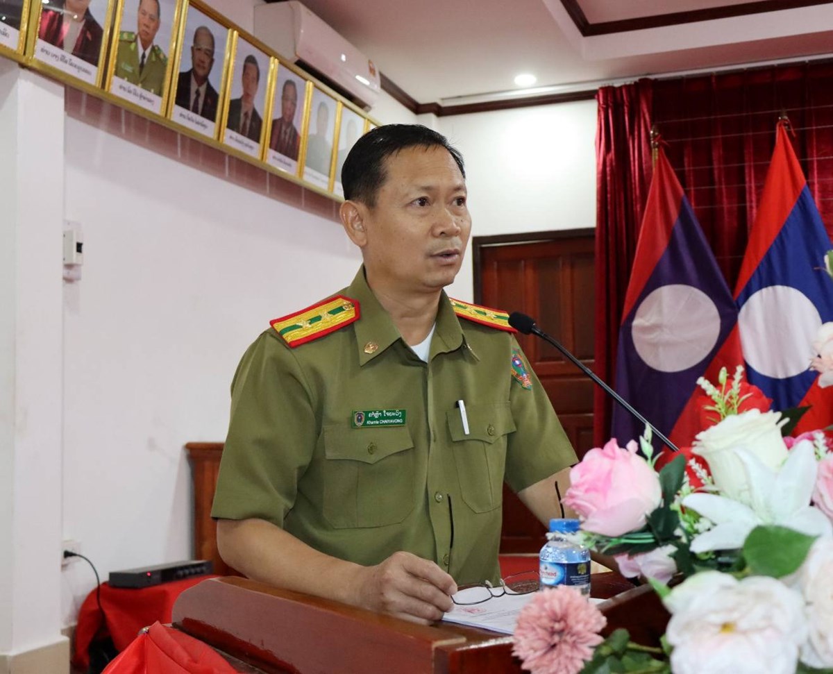ປກສ ຫຼວງນໍ້າທາ ປາຖະກະຖາວັນສ້າງຕັ້ງກໍາລັງພະລາທິການ ປກສ ຄົບຮອບ 55 ປີ image 1 ປກສ ຫວງນາທາ ປາຖະກະຖາວນສາງຕງກາລງພະລາທການ ປກສ ຄບຮອບ 55 ປ - image 1