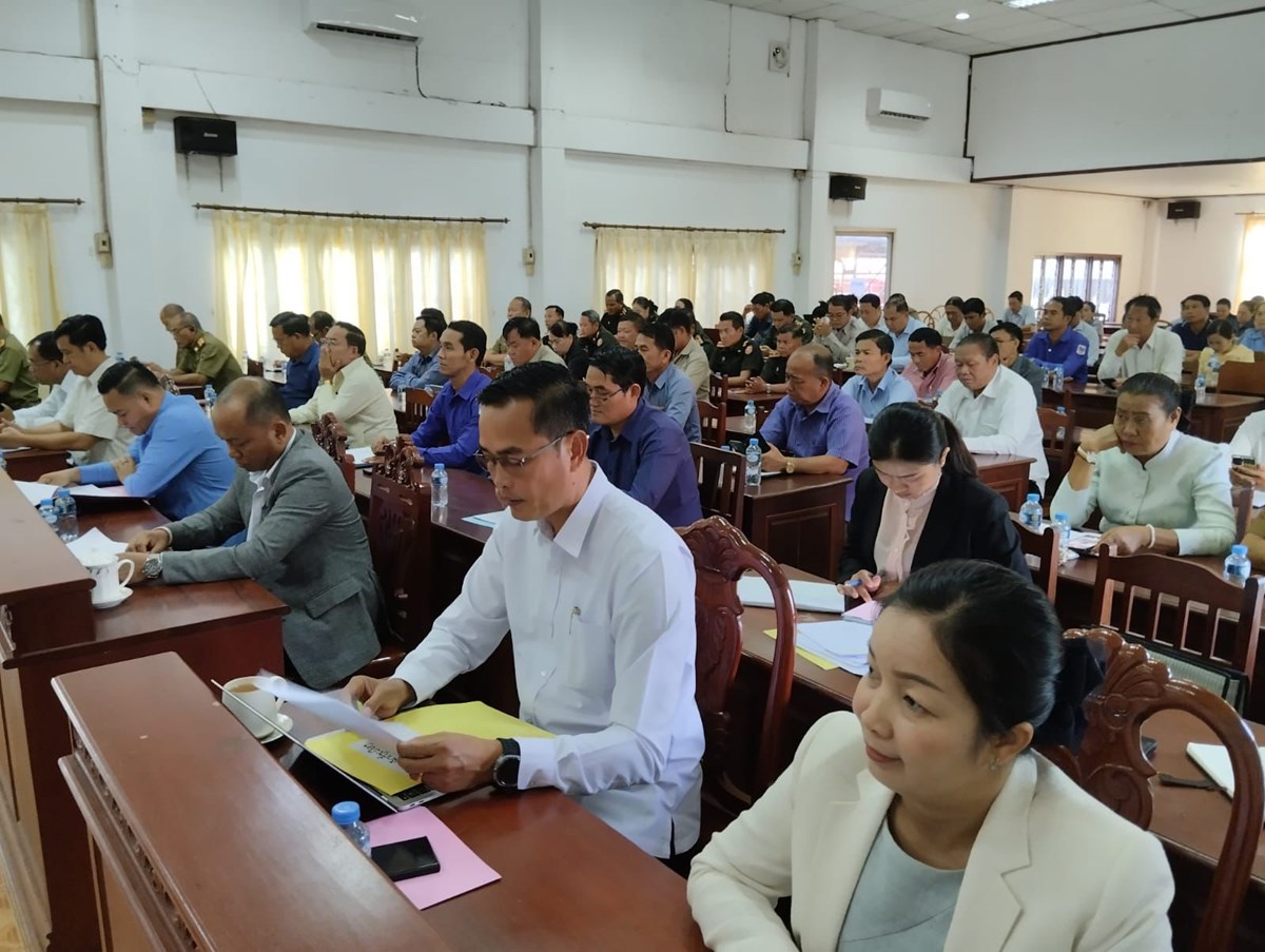 ເຜຍແຜຜນສາເລດກອງປະຊມຄງປະຖມມະລກຢຄະນະກຳມະການປກຄອງເມອງໄຊເສດຖາ ນວ - image 1