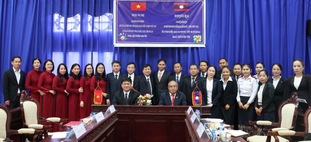ສານປະຊາຊນ ອດຕະປ​-​ກວາງຫງາຍ ເພມທະວການຮວມມ ປອງກນ-ຕານອາຊະຍາກຳຂາມຊາຍແດນ - image 3