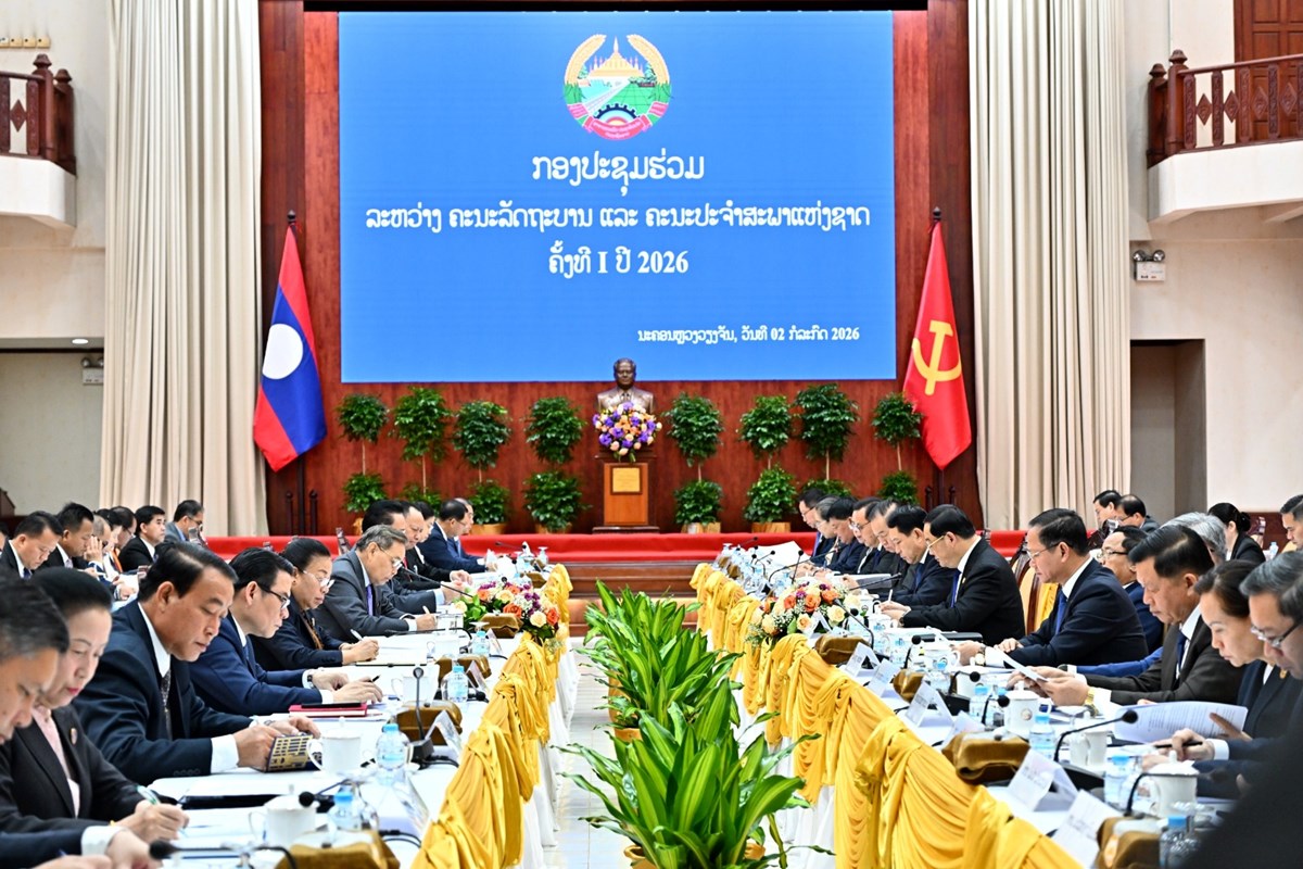 ກອງປະຊຸມຮ່ວມ ຄະນະລັດຖະບານ ແລະ ຄະນະປະຈຳສະພາແຫ່ງຊາດ ຄັ້ງທີ I ປີ 2026 image 2 ກອງປະຊມຮວມ ຄະນະລດຖະບານ ແລະ ຄະນະປະຈຳສະພາແຫງຊາດ ຄງທ I ປ 2026 - image 2