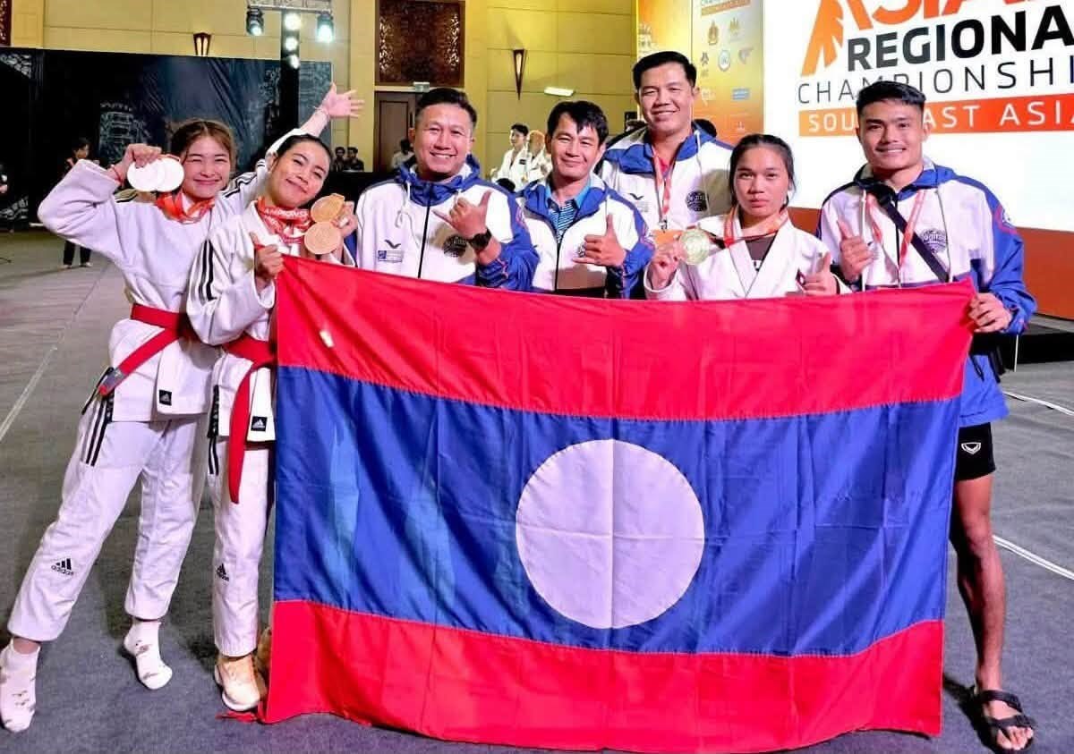 ນກກລາຈຈດຊລາວ ໄດ 1 ຫຽນເງນ 2 ຫຽນທອງ ການແຂງຂນຈຈດຊ ຊງແຊມອາຊຽນ 2026 - image 2