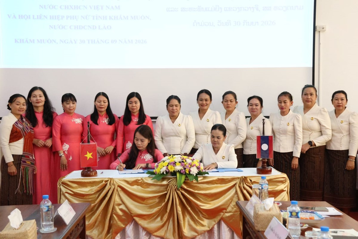 ສະຫະພັນແມ່ຍິງແຂວງຄໍາມ່ວນ ແລະ ແຂວງກວາງຈິ ສືບຕໍ່ຮັດແໜ້ນການພົວພັນຮ່ວມມື 2 ຝ່າຍ image 1 ສະຫະພນແມຍງແຂວງຄາມວນ ແລະ ແຂວງກວາງຈ ສບຕຮດແໜນການພວພນຮວມມ 2 ຝາຍ - image 1