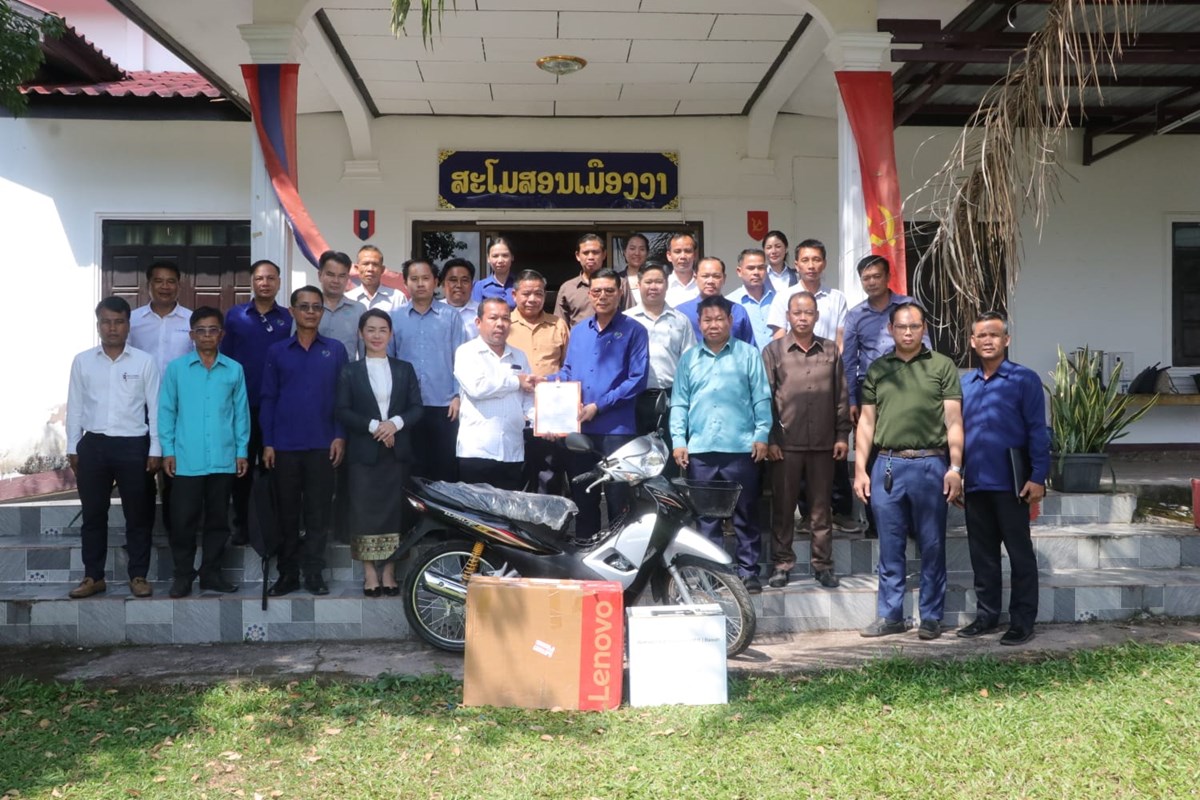 ຫວໜາພະແນກ ອຄ ແຂວງອດມໄຊ ຊກຍວຽກງານຮອບດານຢເມອງງາ - image 2