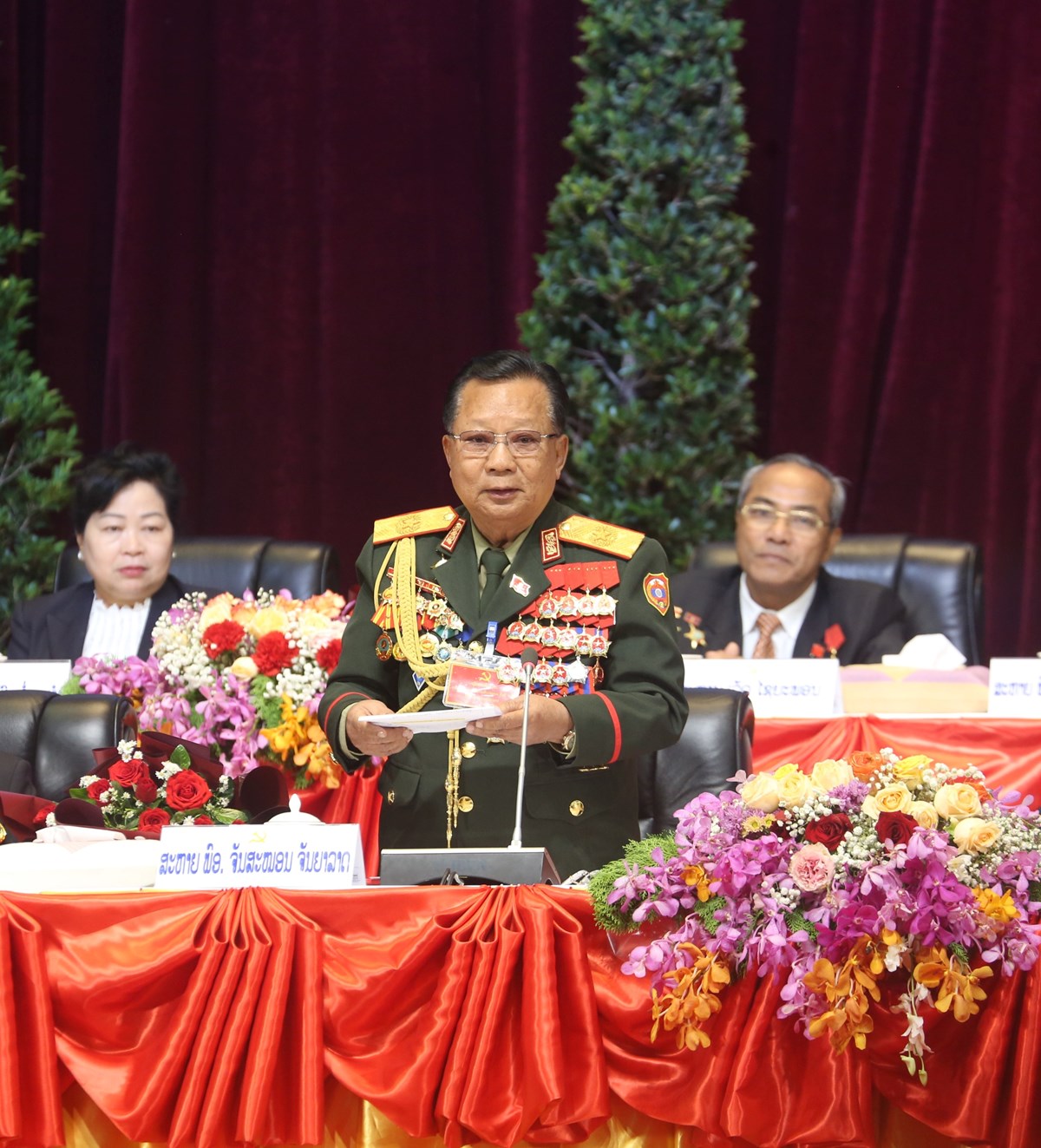 ກອງປະຊມໃຫຍ ຜແທນທວປະເທດ ຄງທ XII ຂອງພກ ປດລງດວຍຜນສຳເລດ ຢາງສະຫງາງາມ - image 3