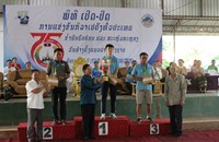 ຄອສພ ໄດ້ທີ 1 ປະເພດຊາຍດຽວແຂ່ງຂັນກິລາເປຕັງ ຊີງຂັນແນວລາວສ້າງຊາດ