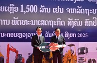 ລັດຖະບານຍີ່ປຸ່ນມອບອຸປະກອນ ແລະ ລົດກົນຈັກສ້ອມແປງທາງມູນຄ່າ 1,500 ລ້ານເຢນ ໃຫ້ ສປປ ລາວ