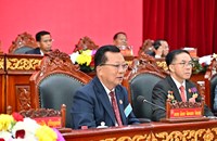 ສະຫາຍ ພົນເອກ ຈັນສະໝອນ ຈັນຍາລາດ ໂອ້ລົມຕໍ່ກອງປະຊຸມໃຫຍ່ຜູ້ແທນອົງຄະນະພັກ ແຂວງສາລະວັນ ຄັ້ງທີ X