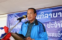 ເປີດການແຂ່ງຂັນກິລາບານເຕະ ຊີງຂັນເຈົ້າແຂວງຄໍາມ່ວນ