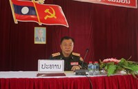 ສູນຝຶກອົບຮົມ ປາຖະກະຖາມູນເຊື້ອວັນສ້າງຕັ້ງກອງພົນທະຫານຮາບທີ 3 ຄົບຮອບ 44 ປີ.