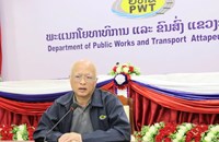 ຮອງລັດຖະມົນຕີກະຊວງ ສທຂ ເຄື່ອນໄຫວຊຸກຍູ້ໂຄງການກໍ່ສ້າງນໍ້າປະປາ ຢູ່ແຂວງອັດຕະປື.