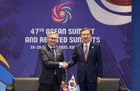 ລມຕ ຕ່າງປະເທດ ສປປ ລາວ ແລະ ສ ເກົາຫຼີ ພົບປະປຶກສາຫາລືການພົວພັນຮ່ວມມືສອງຝ່າຍ