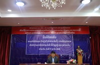 ທ່ານ ບົວຄົງ ນາມມະວົງ ພົບປະ ພະນັກງານລັດຖະກອນຫ້ອງວ່າການແຂວງສາລະວັນ