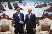 ຫົວໜ້າ ຄອສພ ຕ້ອນຮັບຄະນະຜູ້ແທນຫວຽດນາມ