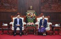 ຮອງປະທານສນຊຕ້ອນຮັບ ຄະນະໂຄສະນາສຶກສາແລະຂົນຂວາຍປະຊາຊົນສູນກາງພັກກອມມູນິດ  ຫວຽດນາມ