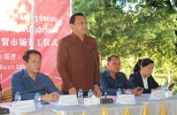 ບໍລິສັດ ຝຸ່ນໂປຕາສຮ່ວມກັບແຂວງຄໍາມ່ວນເປີດໂຄງການກໍ່ສ້າງຕະຫຼາດບ້ານນາຄໍາ